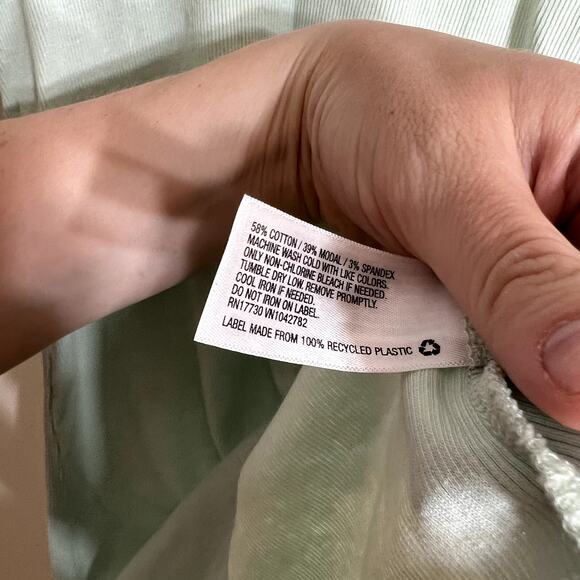 Light Green Scoop Neck Tank - Picture 3 of 4